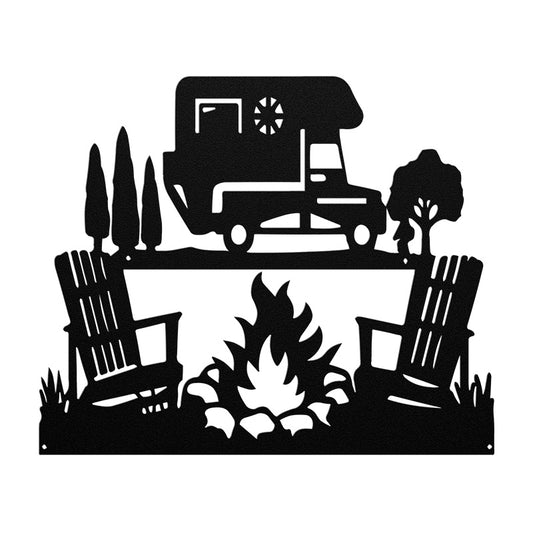 Personalized RVs Car Metal Wall Art Camping Decor Gift for RVs Lover, Metal Wall Signs