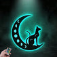 Cat Led Metal Sign -Vinamaker