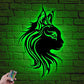 Cat Led Metal Sign 