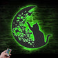 Cat Led Metal Sign 
