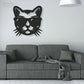 Cat Led Metal Sign 