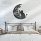 Cat Led Metal Sign 