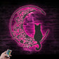 Cat Led Metal Sign 
