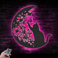 Cat Led Metal Sign 