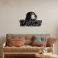 Dog Led Metal Sign 