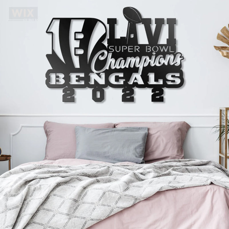 Football Led Metal Sign 