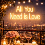 All You Need Is Love LED Neon Sign for Home, Wedding and Romantic Wall Decoration