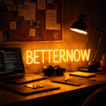 Better Now Neon Sign – Motivational Yellow LED Light for Home & Office Decor