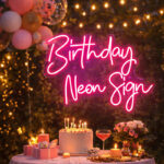 Custom Name Birthday Neon Sign – Personalized LED Neon Sign for Birthday Party Decor & Photo Backdrop