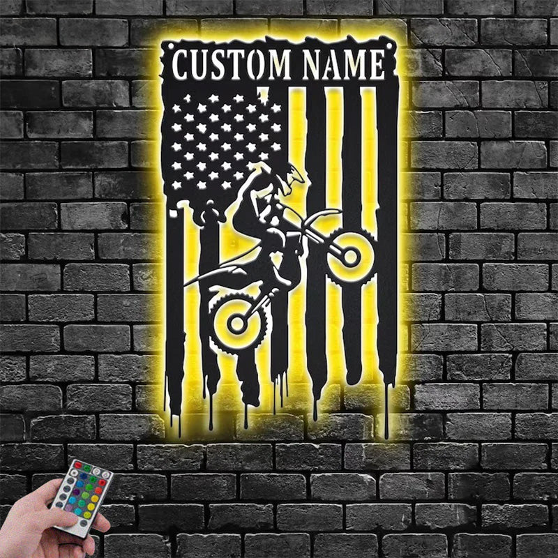 1CustomNameUSDirtBikeMetalWallSignsWithRGBLedLight.jpg