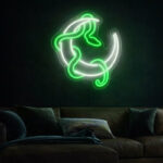 Green Recycling Symbol Neon Sign – Eco-Friendly LED Wall Art