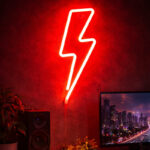 Lightning Bolt LED Neon Sign for Bar, Bedroom and Wall Decoration