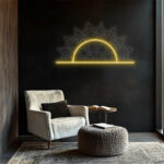 Mandala Sun Boho LED Neon Wall Light - LEDTOT