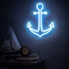 Neon Anchor Wall Light – Blue Nautical LED Anchor Decor