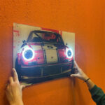 Neon LED Car Sign – Acrylic Wall Decor (Includes Mounting)