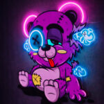 Neon Punk Teddy Bear Sign – Cute & Edgy LED Wall Art