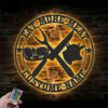 Personalized Cow Meat Shop Metal Wall Signs With RGB Led Light