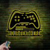 Personalized Game Controller For Game Room Metal Wall Signs With RGB Led Light