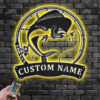 Personalized MahiMahi Fish Metal Wall Signs With RGB Led Light