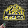 Personalized Moose MoutainMetal Wall Signs With RGB Led Light