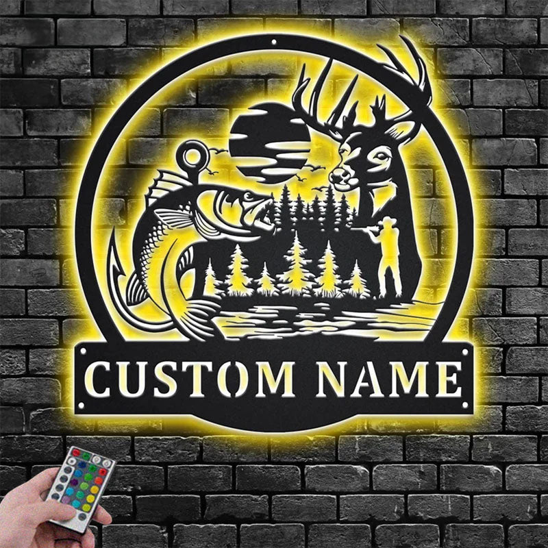 1PersonalizedOutdoorHuntingMetalWallSignsWithRGBLedLight.jpg