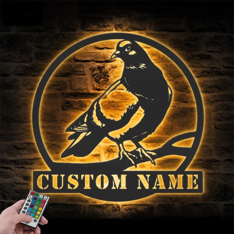 1PersonalizedPigeonPeaceBirdMetalWallSignsWithRGBLedLight.jpg