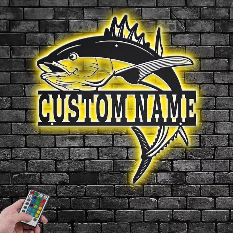 1PersonalizedTunaFishMetalWallSignsWithRGBLedLight.jpg