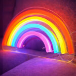 Rainbow Neon Sign – Colorful LED Rainbow Light for Kids’ Room & Cozy Home Décor