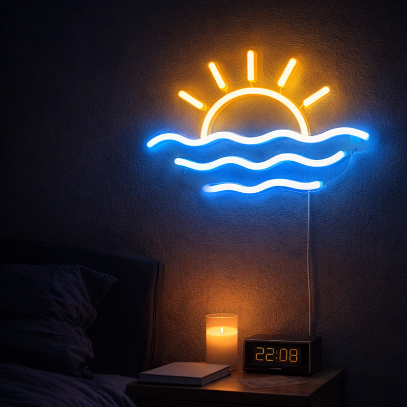 1SunriseOverWavesNeonSign_Yellow_BlueLEDWallLight_CoastalMoodDecor.jpg