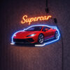 Supercar LED Neon Sign – High-Performance Sports Car Wall Light