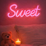 Sweet Script LED Neon Sign for Bedroom, Home and Wall Decoration