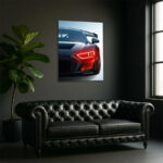 UV Printed Neon Supercar Wall Art – Modern Automotive Canvas for Gamer Room & Man Cave