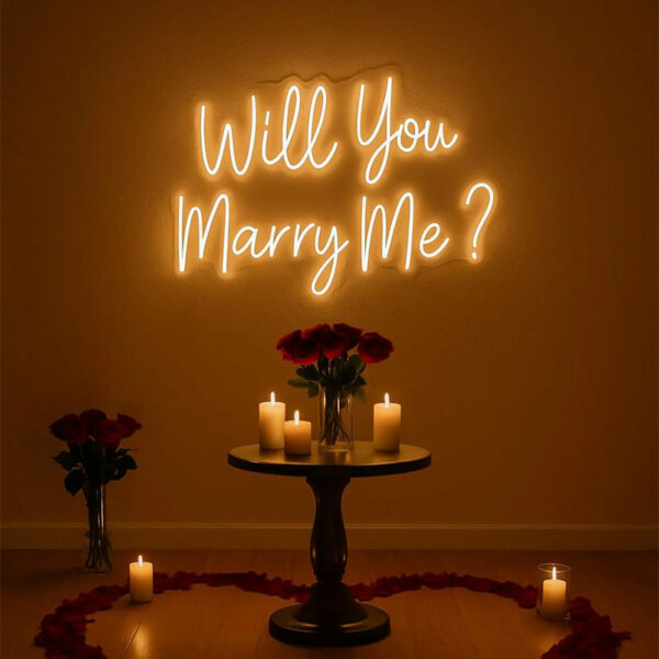 Will You Marry Me Neon Sign – LEDTOT