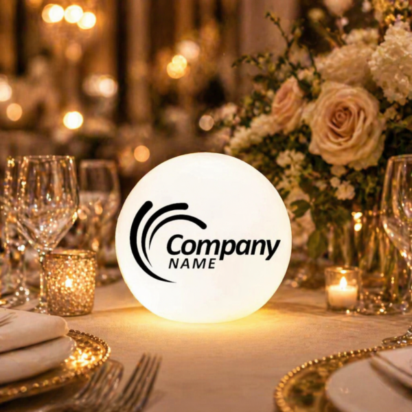 Round Frameless LED Logo Light Box — Custom Branded Illuminated Display for Corporate Events