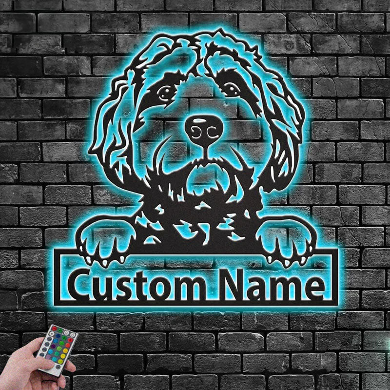 2CustomNameGoldendoodleNameSignDecorationForDogRoom_MetalWallSignsWithRGBLedLight.jpg
