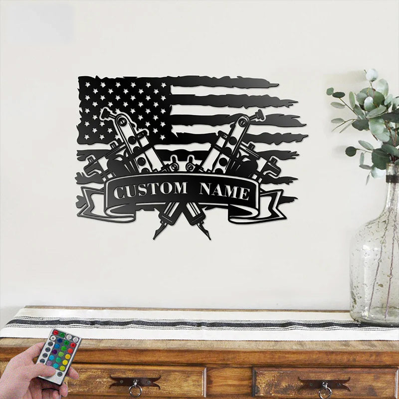 2CustomNameTattooMachineMetalWallArtWithLedLight.jpg