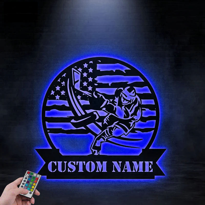 2CustomNameUSAFlagHockey_MetalWallSignsWithRGBLedLight.jpg