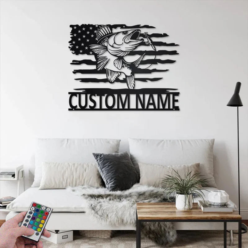 2PersonalizedUSWalleyeFishMetalWallSignsWithRGBLedLight.jpg