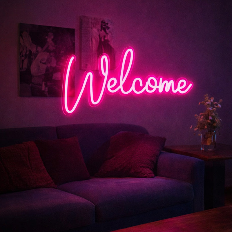 2WelcomePinkNeonLEDSignforHomeEntrance_ShopFront_Cafe_EventDecor_HandwrittenScriptNeonLightforWallDisplay_WarmModernInteriorAccent.jpg