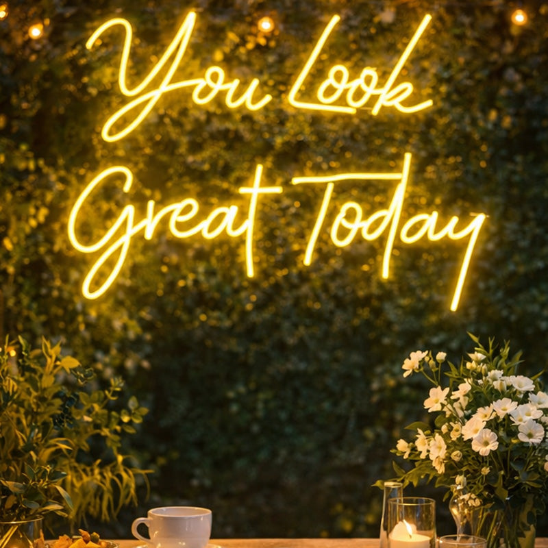 2_YouLookGreatToday_NeonSign_WarmYellowLEDNeonScriptforPhotoBackdrop_Salon_CafeDecor.jpg