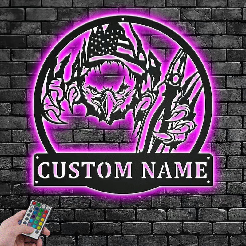 3CustomNameElectricianNameSignDecorationForRoom_MetalWallSignsWithRGBLedLight.jpg