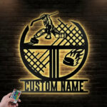 Custom Name Hobbies Name Sign Decoration For Room, Metal Wall Signs With RGB Led Light