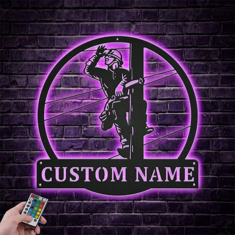 3CustomNameLinemanLineworkMetalWallSignsWithRGBLedLight.jpg