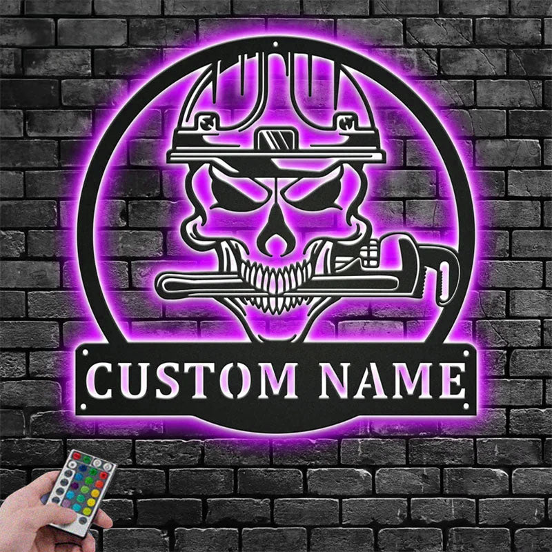 3CustomNamePlumberNameSignDecorationForRoom_MetalWallSignsWithRGBLedLight.jpg