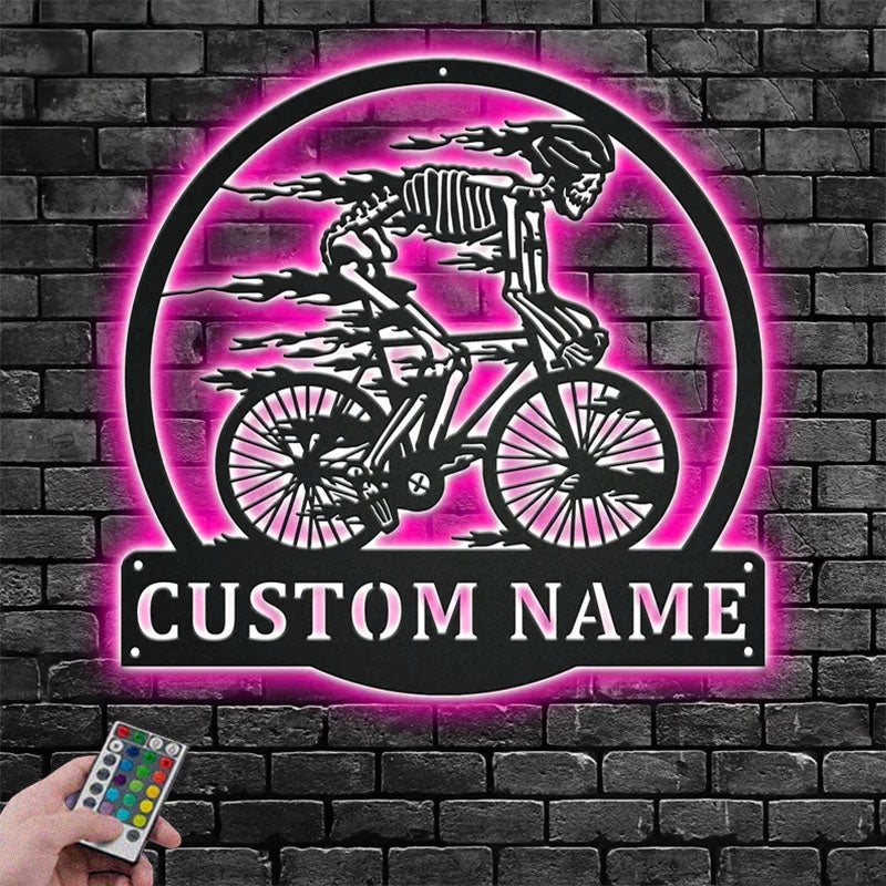 3CustomNameSkullBicycleNameSignDecorationForRoom_MetalWallSignsWithRGBLedLight.jpg