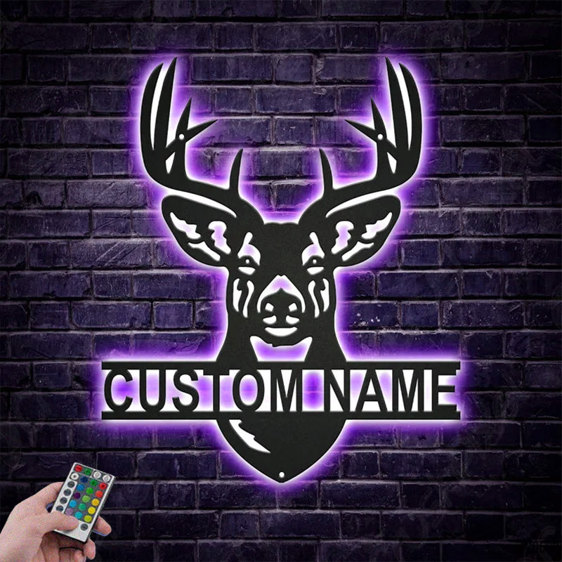 3PersonalizedDeerHuntingMonogramMetalWallSignsWithRGBLedLight.jpg