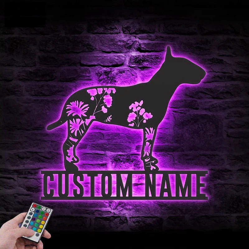 3PersonalizedFLoralBullTerriersMetalWallSignsWithRGBLedLight.jpg