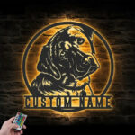 Personalized Labrador Retriever, Metal Wall Signs With RGB Led Light