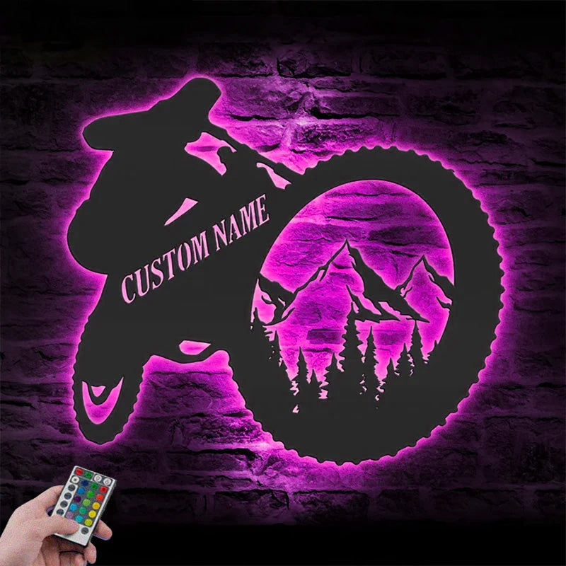 3PersonalizedMountainBikeMetalWallSignsWithRGBLedLight.jpg