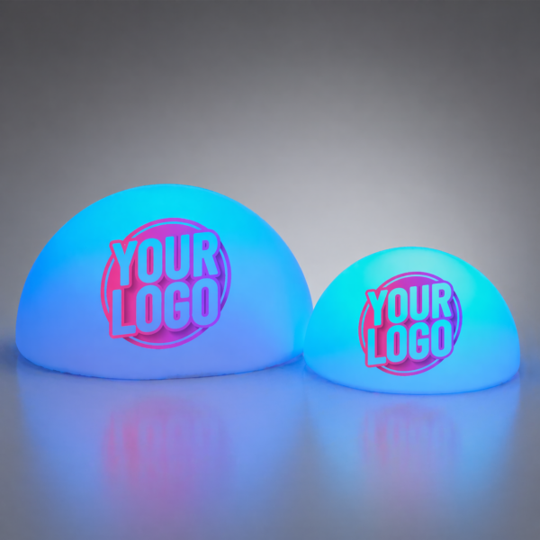 Custom Logo LED Semi-Orb — Illuminated Half-Sphere Display for Events & Brand Activations